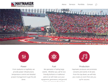 Tablet Screenshot of haymaker.net